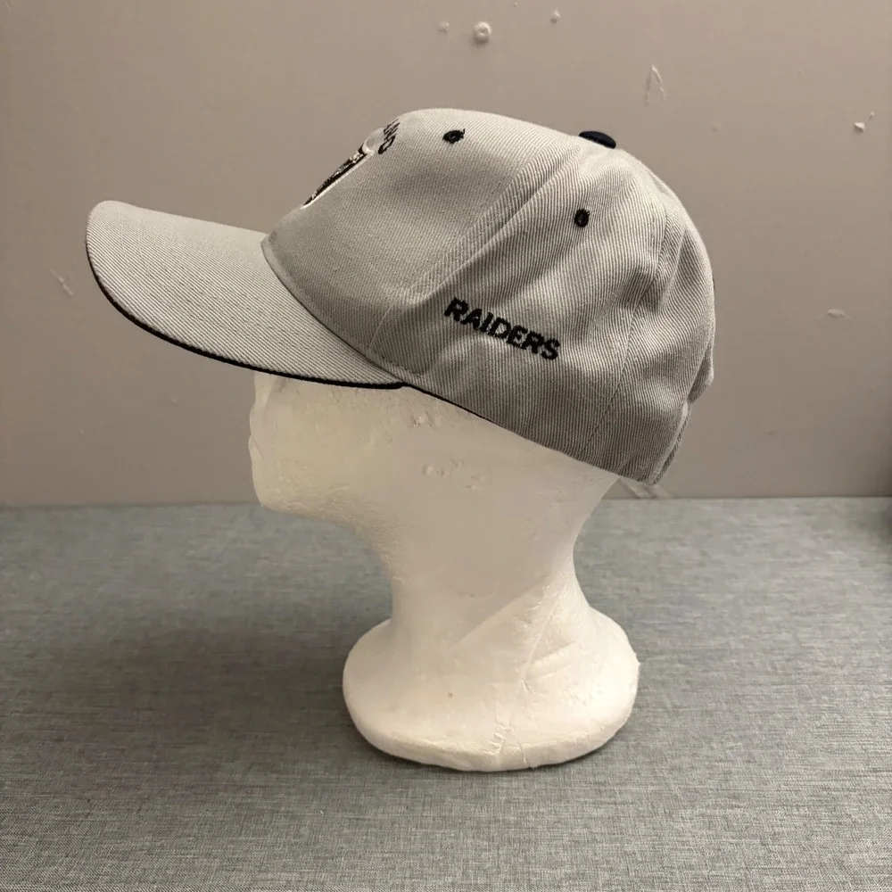 Oakland Raiders Hat Men OSFM‎ Grey Vintage 90s NFL Football Embroidered Cap